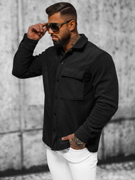 Pánska Košeľa Čierna OZONEE O/GOM23040