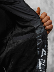 Pánska Bunda Čierno-Biela OZONEE JS/27M8102