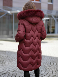 Dámska Zimná Bunda Bordová OZONEE JS/5M3229/1