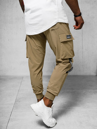 Pánske Chino Nohavice Tmavo-Béžové OZONEE O/PS5516