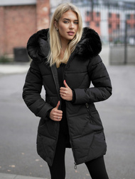 Dámska bunda čierna OZONEE JS/16M9099/392Z