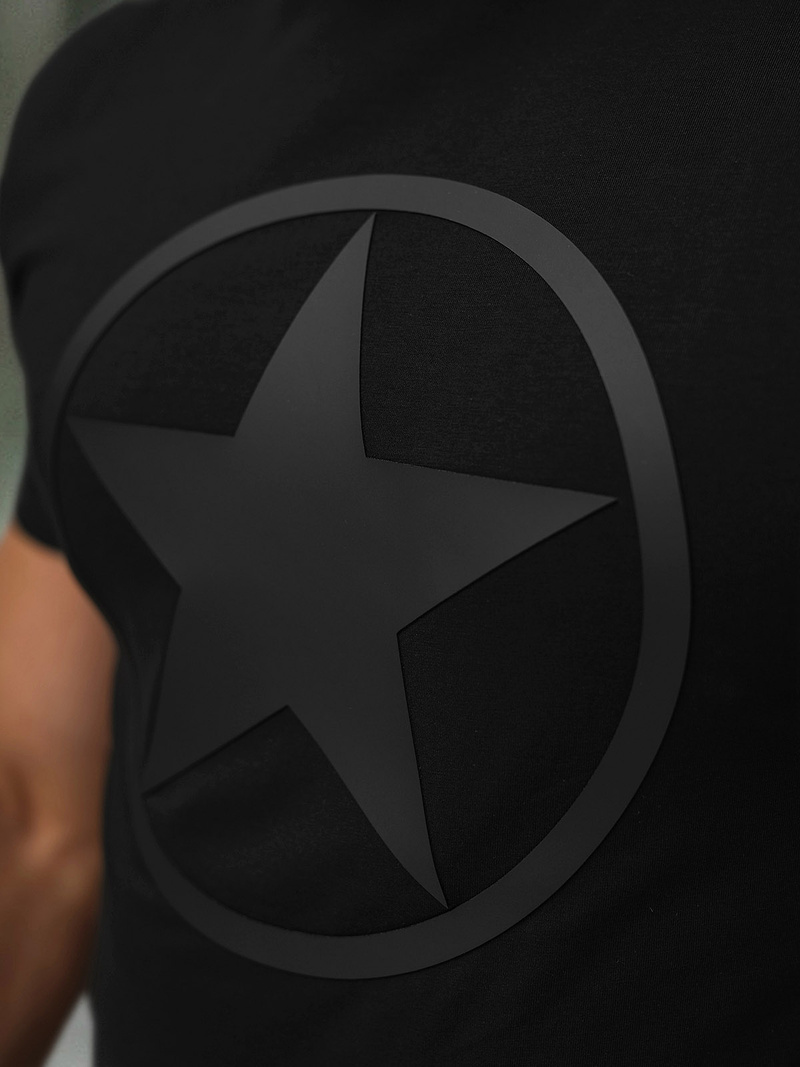 Pánske Tričko Čierne OZONEE NB/MT3151