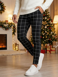 Pánske Chino Nohavice Čierne OZONEE O/P4009Z