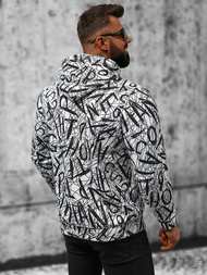 Pánska Mikina Bielo-Čierna OZONEE O/3503BZZ