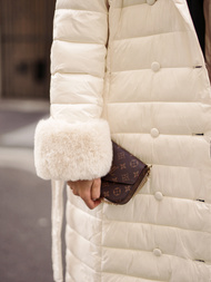 Dámsky Kabát Béžový OZONEE JS/5M3160/254/BZ