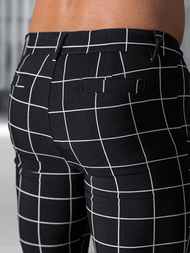 Pánske Chino Nohavice Čierne OZONEE O/P4009Z