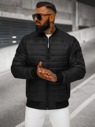 Pánska Bunda Čierna OZONEE JS/MY02Z