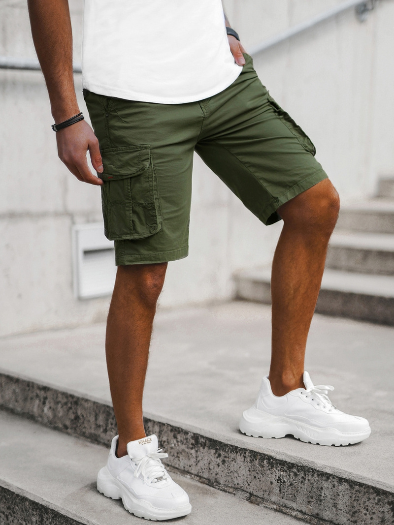 Pánske Chino Kraťasy Zelené OZONEE T/XX160086/3