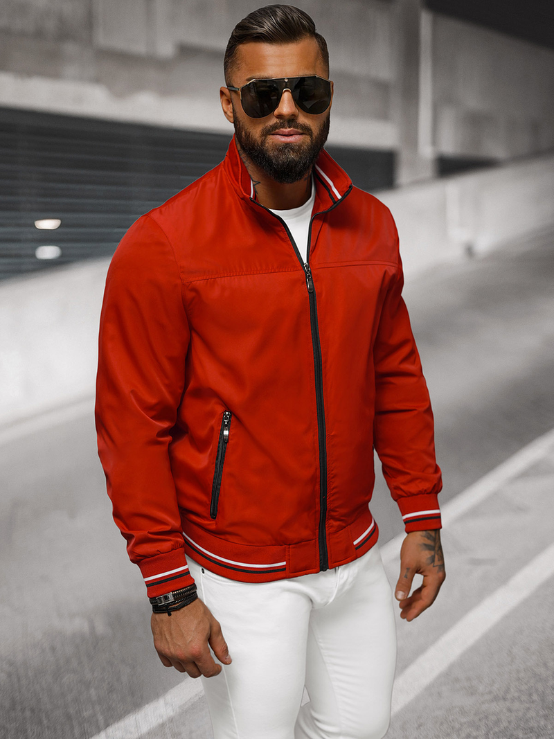 Pánska Bunda Červená OZONEE JS/5M3110/270Z