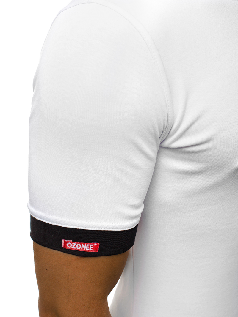 Pánske Tričko Biele OZONEE O/1273Z