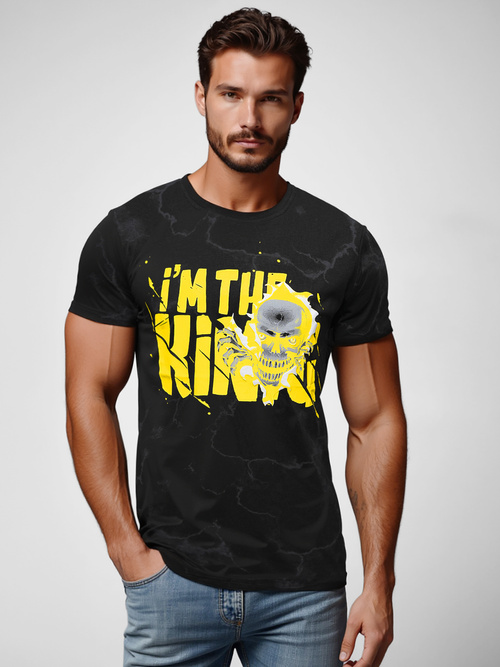 Pánske Tričko Čierne OZONEE JS/Y70028Z