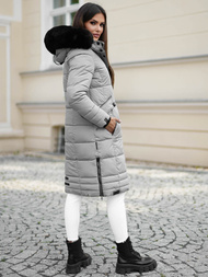 Dámska bunda sivé OZONEE O/W377Z