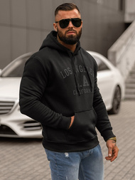 Pánska Mikina Čierna OZONEE JS/8B1356/3