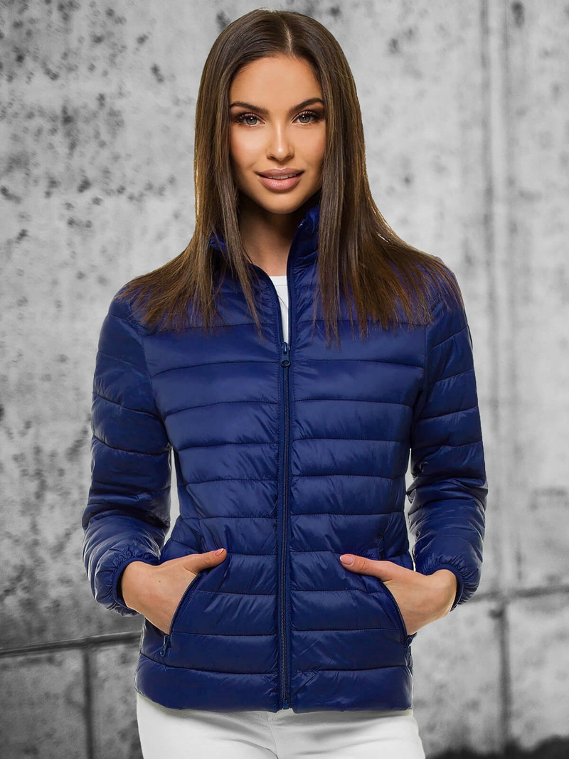 Dámska Bunda Námornícka modrá OZONEE JS/M20311/215