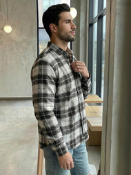 Pánska Košeľa Sivé OZONEE V/V172Z