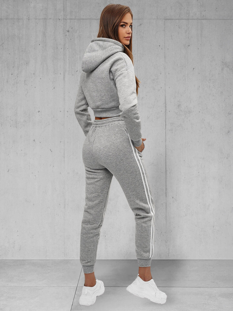 Dámska dvojdielna tepláková súprava sivá OZONEE JS/8C67/2Z