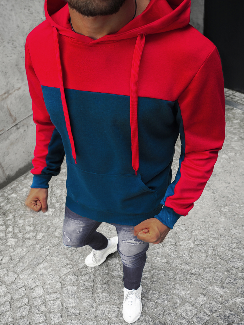 Pánska Mikina Námornícka Modrá OZONEE JS/JZ11058