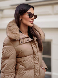 Dámska Zimná Bunda Camelová OZONEE JS/5M3256/84