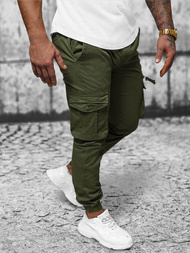 Pánske Chino Jogger Nohavice Zelené OZONEE NB/MP0201MV