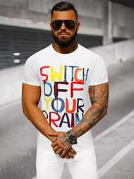 Pánske Tričko Biele OZONEE O/T125/1Z