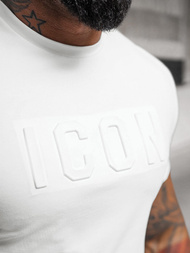 Pánske Tričko Biele OZONEE NB/MT3111