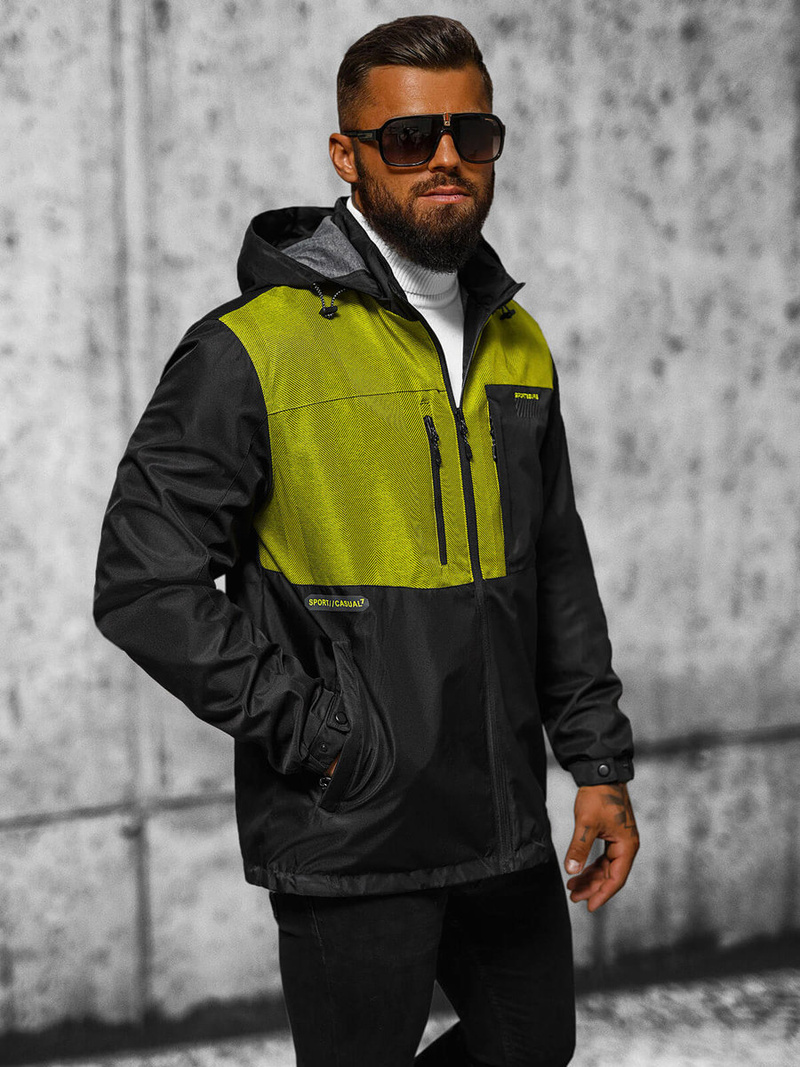 Pánska Bunda Čierna OZONEE JS/22M311/392