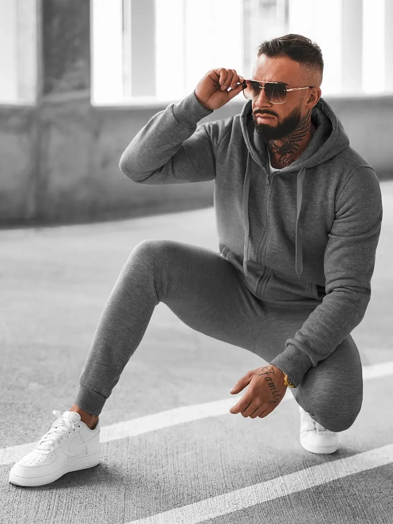 Pánska Tepláková Súprava Grafitová OZONEE JS/68C10386/5Z