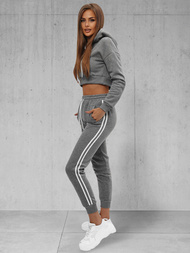 Dámska dvojdielna tepláková súprava grafitová OZONEE JS/8C67/5Z