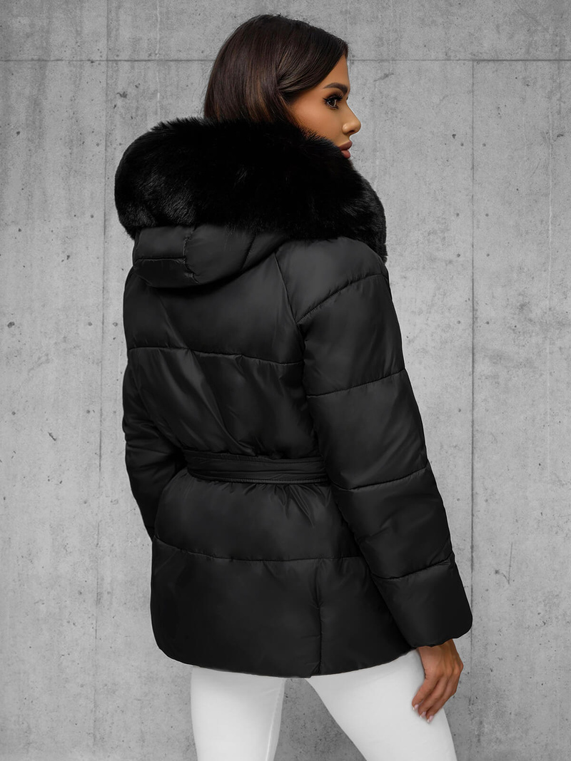 Dámska bunda čierna OZONEE JS/16M9206/392Z