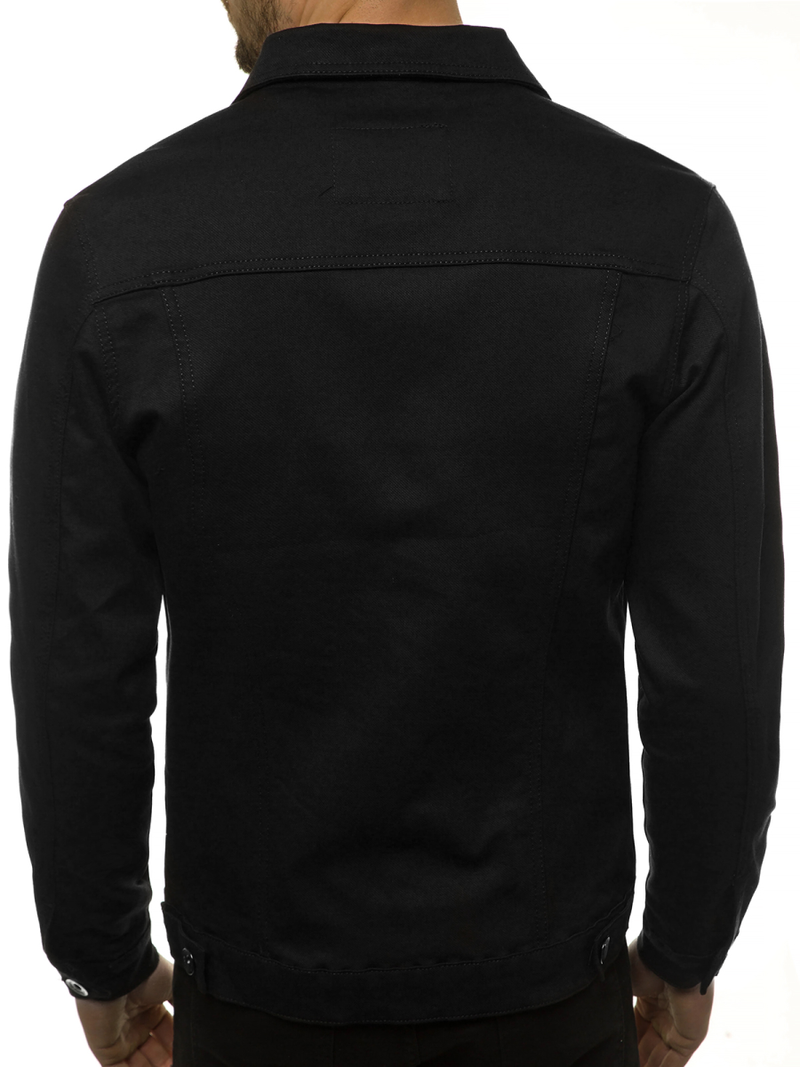 Pánska Riflová bunda Čierna OZONEE BN/6015