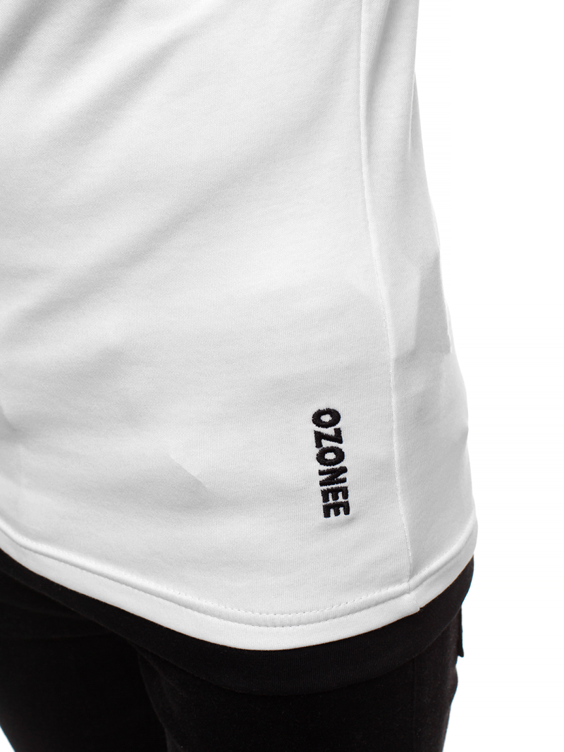 Pánske Tričko Biele OZONEE O/1273Z