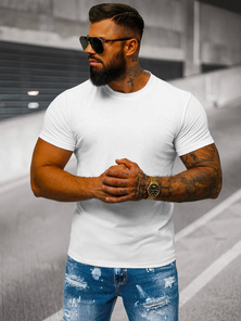 Pánske Tričko Biele OZONEE JS/712005Z