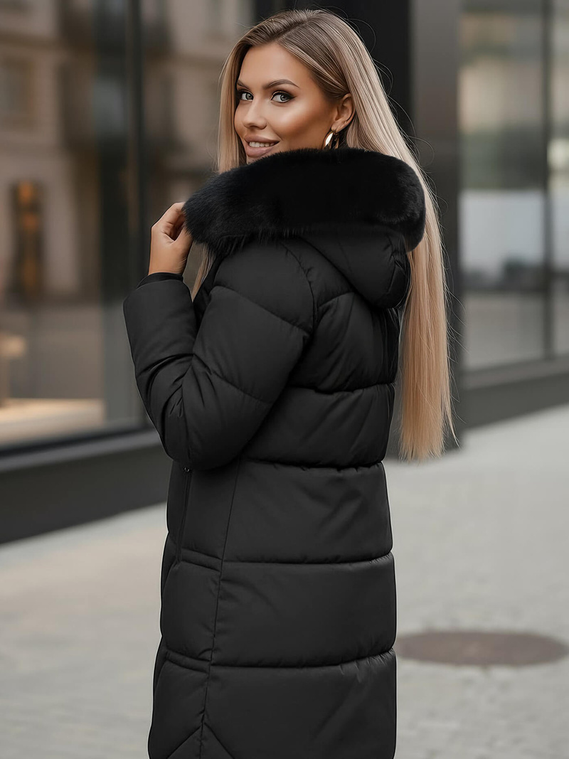 Dámska bunda čierna OZONEE JS/16M9099/392Z