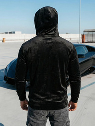 Pánska Velúrová Mikina Čierna OZONEE JS/8B1168/3Z