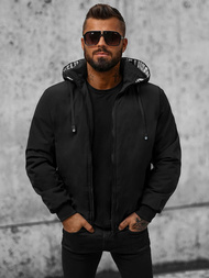 Pánska Bunda Čierna OZONEE JS/5M3111/392