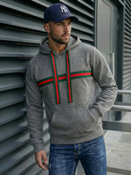 Pánska Mikina Grafitová OZONEE JS/8B1735/5Z