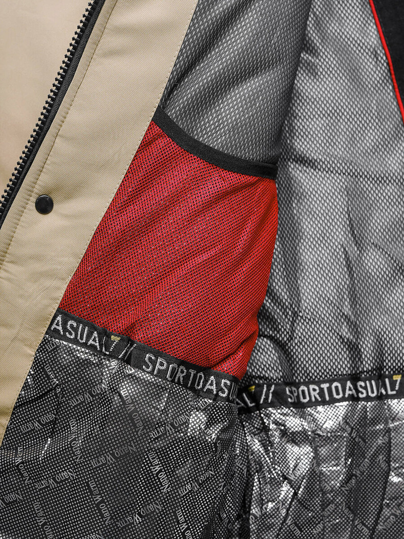 Pánska Bunda Béžová OZONEE JS/22M322/62