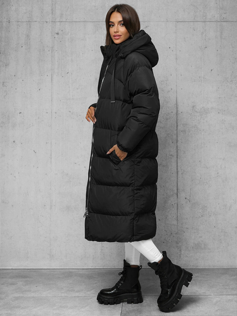 Dámska bunda čierna OZONEE JS/5M3163/392Z