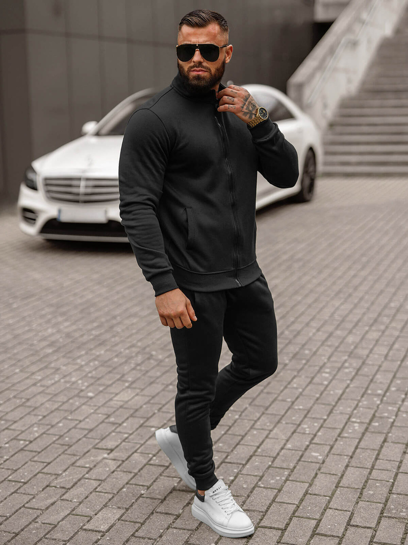 Pánska Tepláková Súprava Čierny OZONEE JS/68C10385/3Z