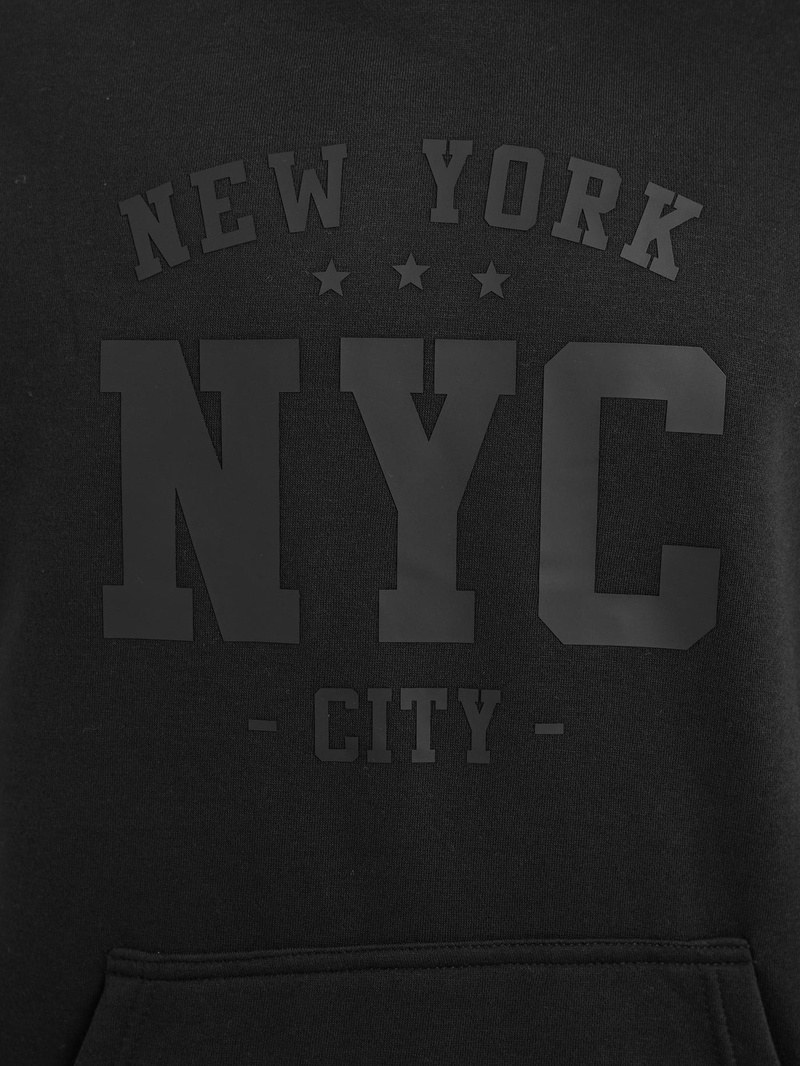 Pánska Mikina Čierna OZONEE JS/8B1971/3