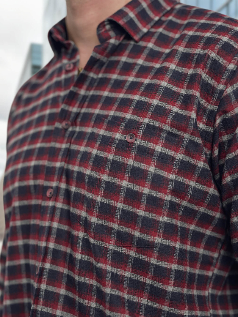 Pánska Košeľa Bordová OZONEE V/V176Z