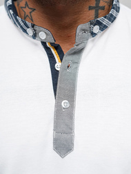 Pánska Polokošeľa Bielé OZONEE O/DA803