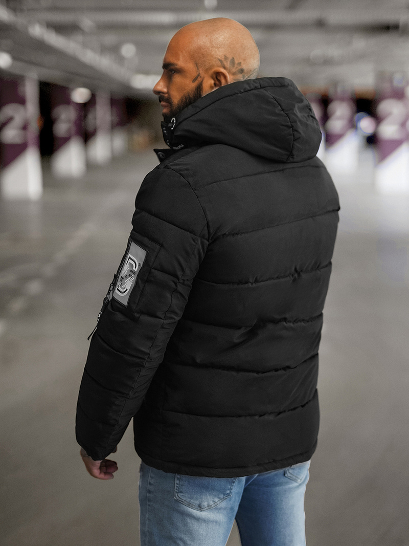 Pánska Bunda Čierna OZONEE JS/57M7503/392