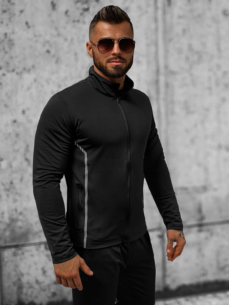 Pánska Bunda Čierna OZONEE JS/M10309