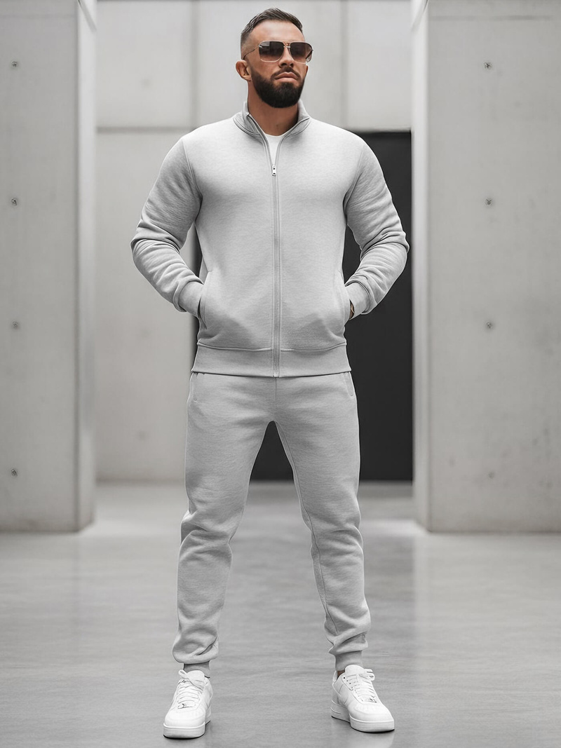 Pánska Tepláková Súprava Šedá OZONEE JS/68C10385/2