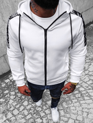 Pánska Mikina Biela OZONEE JS/B8120