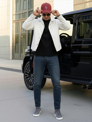 Pánske Rifle Tmavomodré OZONEE O/JK2895AZ