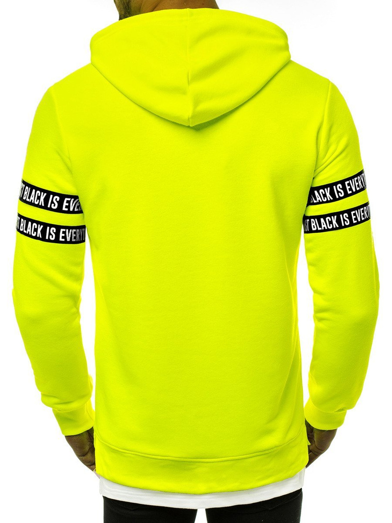 Pánska Mikina žltá neón OZONEE MACH/3123