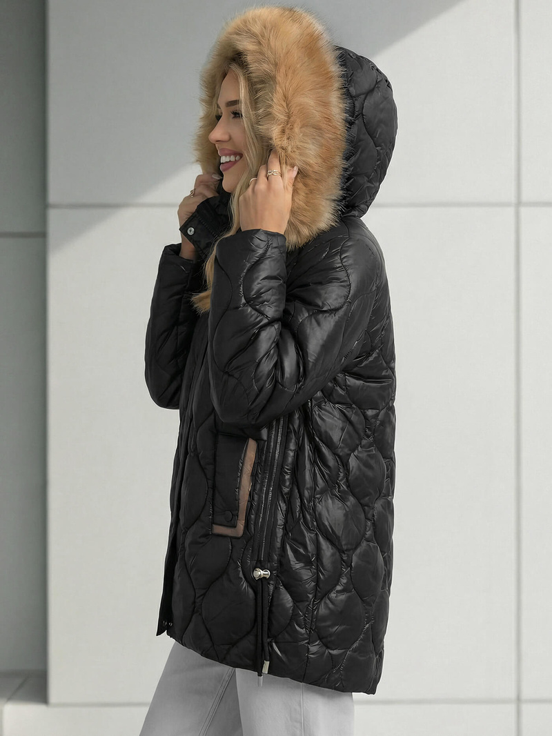 Dámska bunda čierna OZONEE O/5M3226/392Z