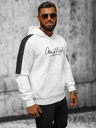 Pánska Mikina Biela OZONEE JS/3B572